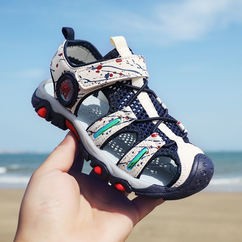 男童凉鞋2019新款软底夏季中大童小童女童鞋儿童包头沙滩鞋