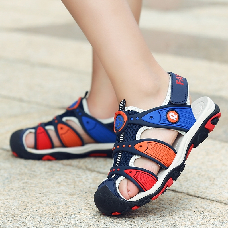 天子鞋业 夏季儿童运动跑步鞋包头凉鞋男女童鞋
