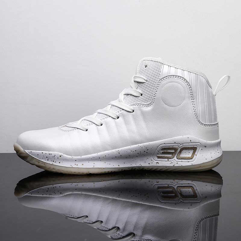 冠龙2100爆款全网第一款纯白篮球鞋高帮幻彩篮球鞋橡胶底