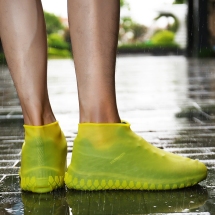 硅胶雨鞋套防水下雨天防滑加厚耐磨底男女儿童橡胶乳胶防雨雪鞋套 L码17元
