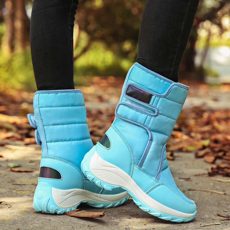 女棉鞋冬季新款高帮加绒雪地靴 跨境大码女鞋女鞋运动休闲鞋靴子