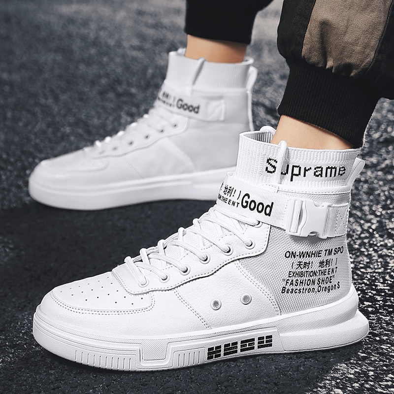 爆款秋季时尚高帮板鞋 带视频
