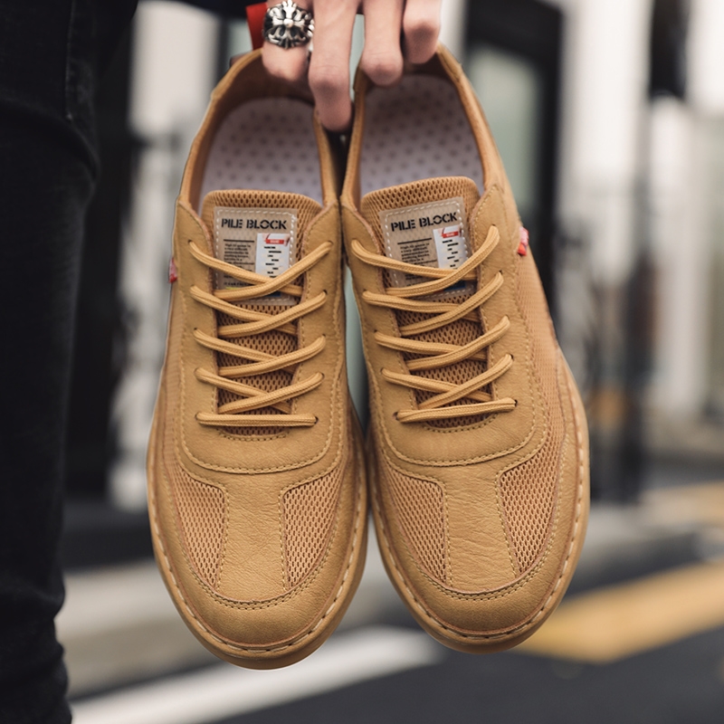 走索2019新款透气男鞋夏季潮鞋韩版百搭网红小白帆布运动休闲板鞋春季