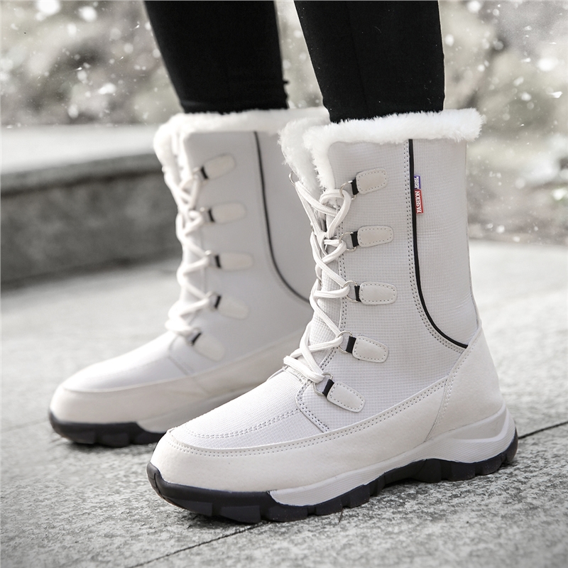 女棉鞋冬季新款高帮加绒雪地靴 跨境大码女鞋运动休闲鞋靴子