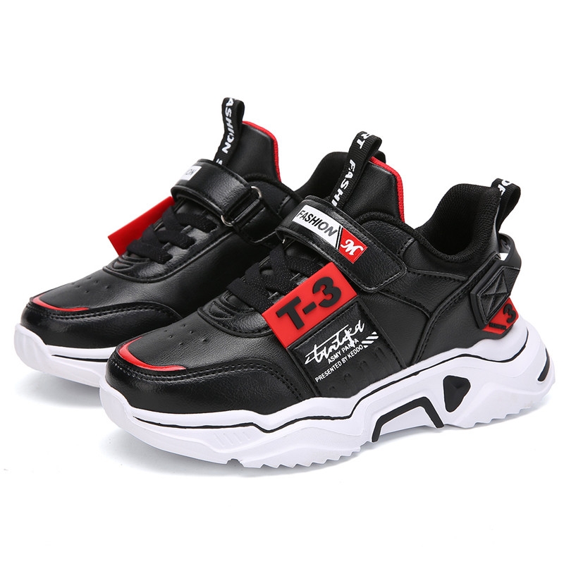 时尚皮面儿童休闲运动鞋爆款