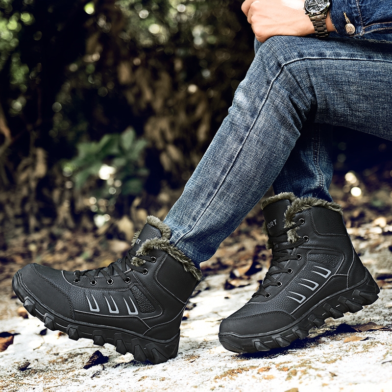 爆款冬款男士棉鞋高品质加厚加大码雪地靴39-48码跨境男鞋
