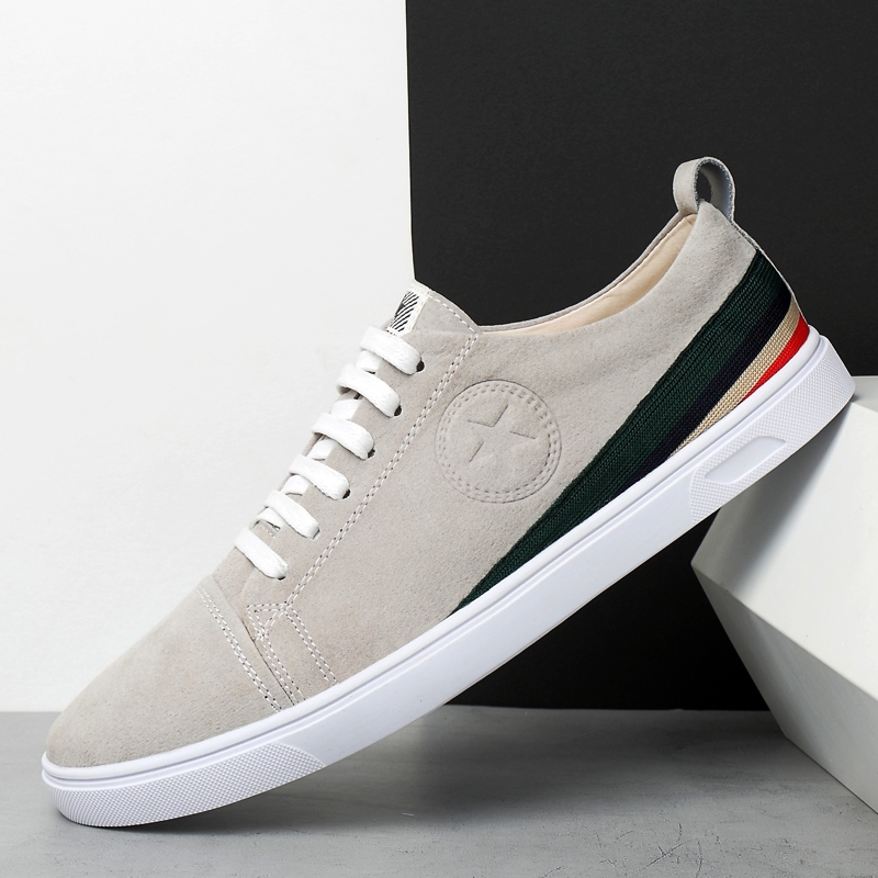 金蚂蚁新款H3368二层猪皮沙色灰色皮鞋码38-45批90