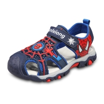蜘蛛侠男童包头凉鞋2020新款夏季软底防滑中大童男孩儿童沙滩鞋子
