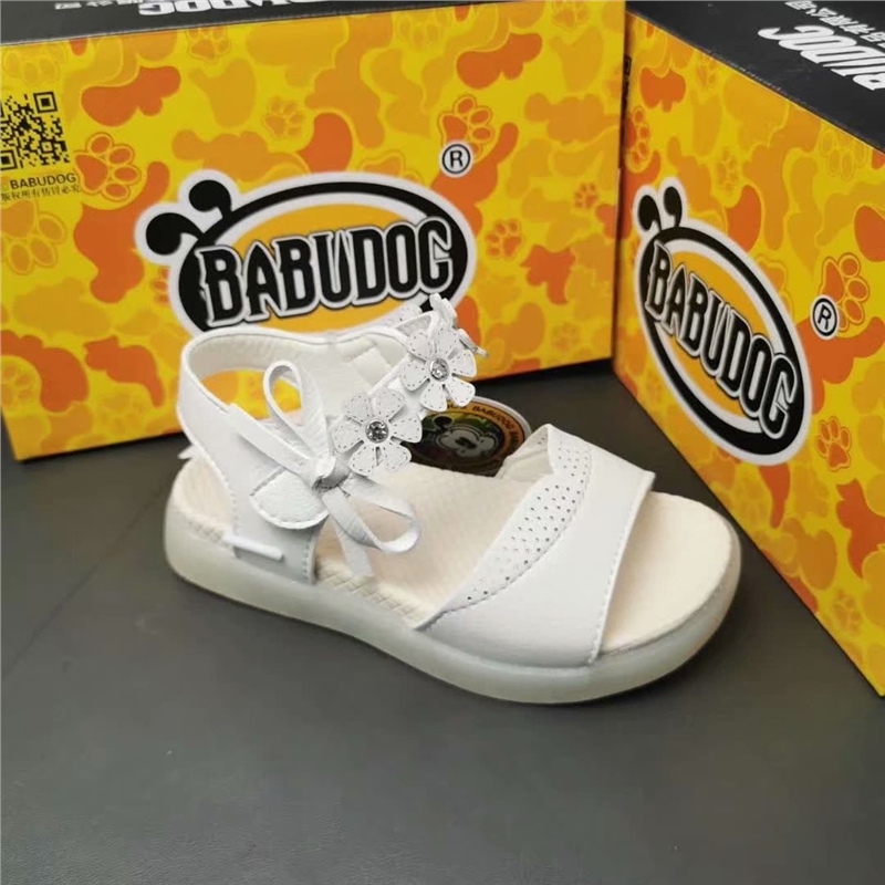 2020新款BABUDOG巴布豆新品夏季公主橡胶平底中大童凉鞋快手热卖
