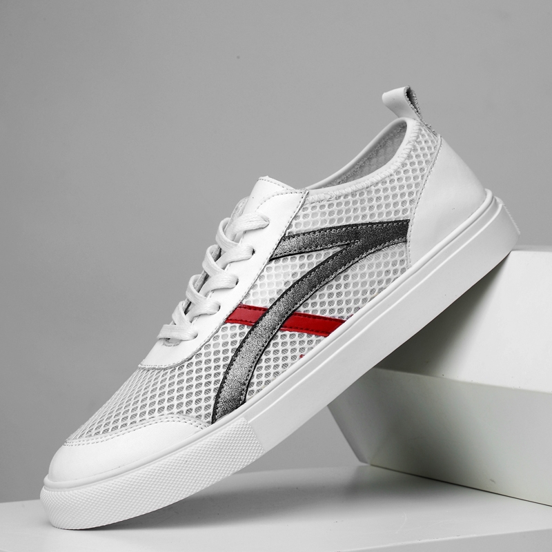 金蚂蚁H3399二层皮+网布，黑白两色，标准皮鞋码37-46#拿货价75元