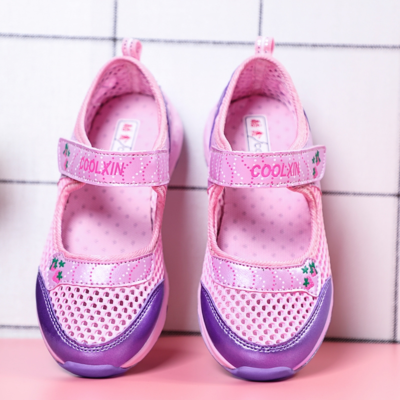 2020夏季新款女童甜美小女孩休闲可爱镂空公主运动凉鞋
