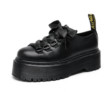 旭阳鞋业-8405，跨境电商爆款厚底女鞋皮鞋码 35-41