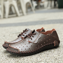 旭阳鞋业-8058，跨境爆款真皮休闲鞋 38-47批55元