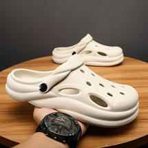 嘉航夏季新款情侣款包头洞洞鞋户外沙滩鞋跨境拖鞋抖快爆款