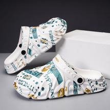 嘉航 EVA踩屎感包头洞洞鞋男沙滩鞋凉鞋