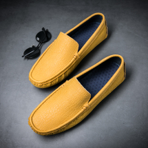 【锡兰王子】-型号2716新款真皮牛皮复古高端豆豆鞋