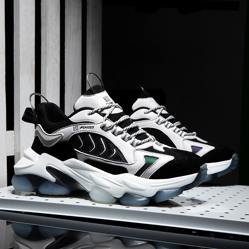 艾迪威18909爆款高端PU吸膜底组合老爹鞋