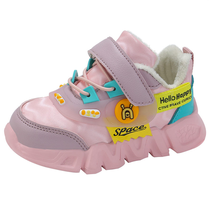 宝宝鞋学步鞋皮面加绒222尺码21-30价格38元