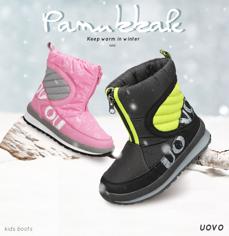 UOVO 冬季 棉花堡 棉鞋 靴 跨境