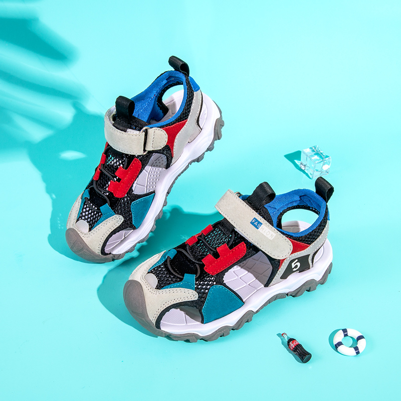 2021新款儿童时尚包头凉鞋26-37码