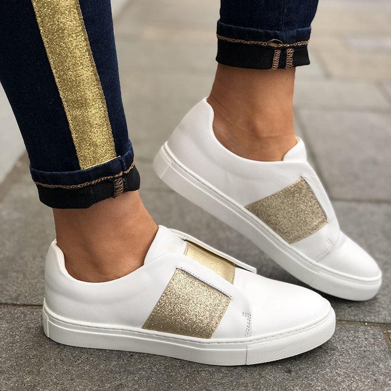 米莱尔独立站外贸新款2019夏季韩版女式休闲单鞋小白鞋大码女鞋