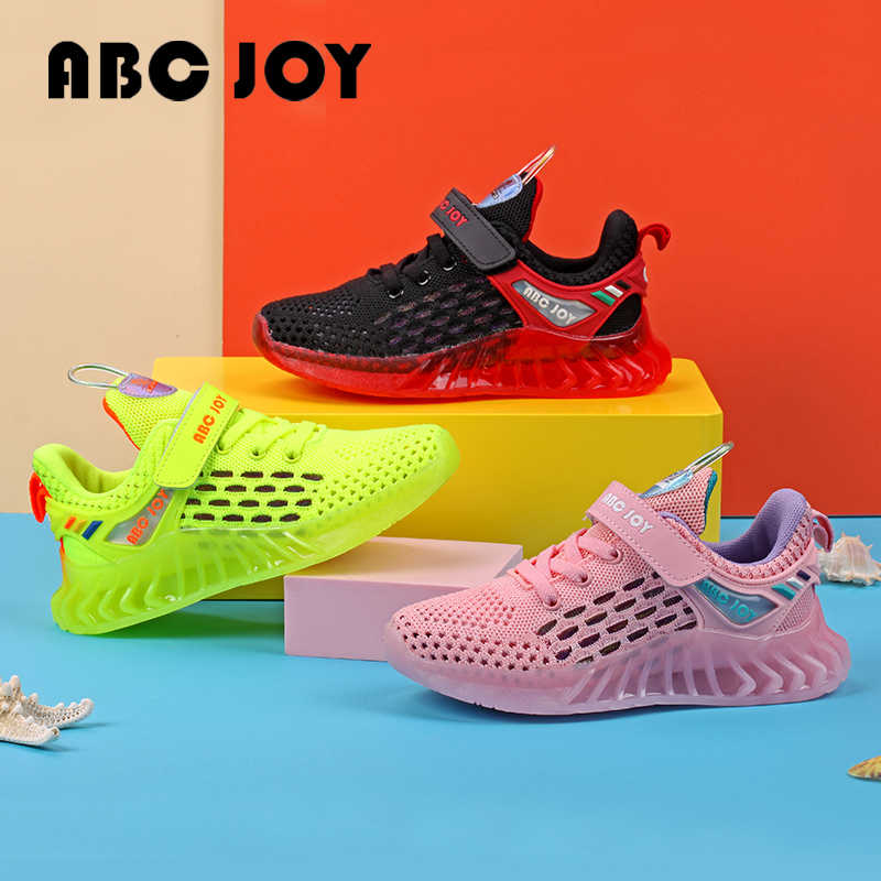 ABCJOY男童夏季网鞋透气新款2021新款儿童运动鞋男孩镂空椰子鞋潮