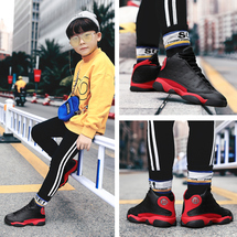 愛(ài)創(chuàng)鞋業(yè)秋冬ins主推童鞋革面運(yùn)動(dòng)鞋戶外跑步鞋走秀兒童藍(lán)球鞋寶寶鞋