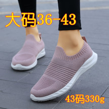 凌子&9023新款镂空飞织女鞋大码跨境超轻运动鞋妈妈鞋健步鞋36-43  P38