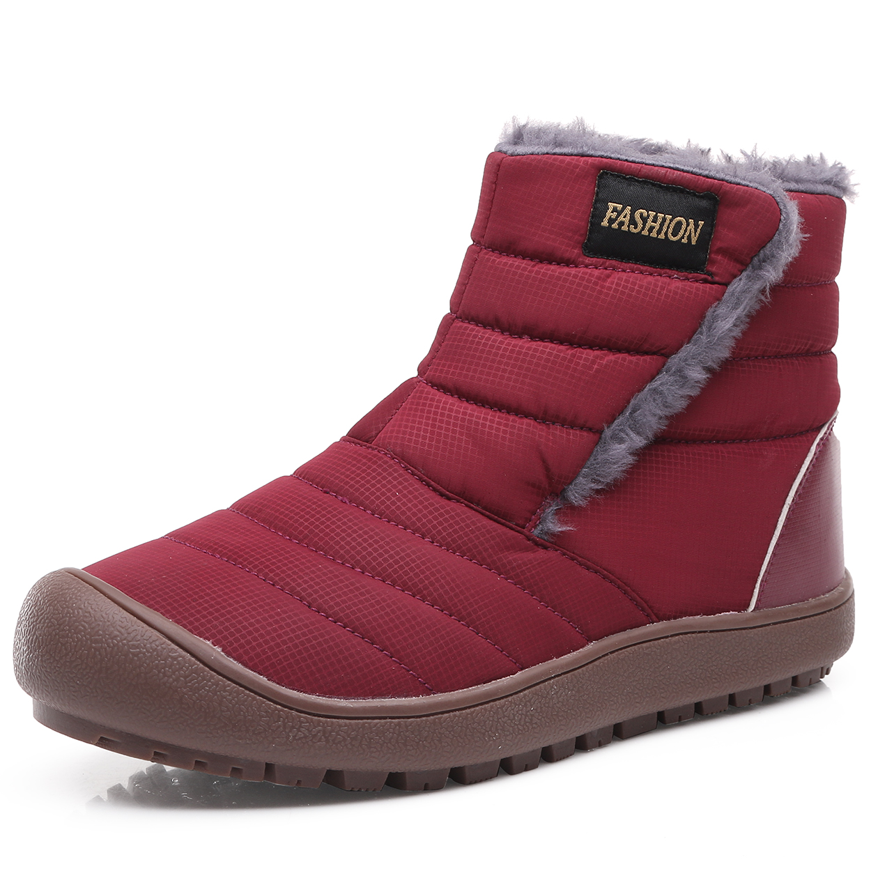 飞特弗洛跨境大码加绒棉鞋防水防滑雪地靴工厂直销招分销代理一件代发