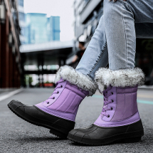  猎鸭系列女款雪地靴（黑色，灰色，紫色，白色）36-42码