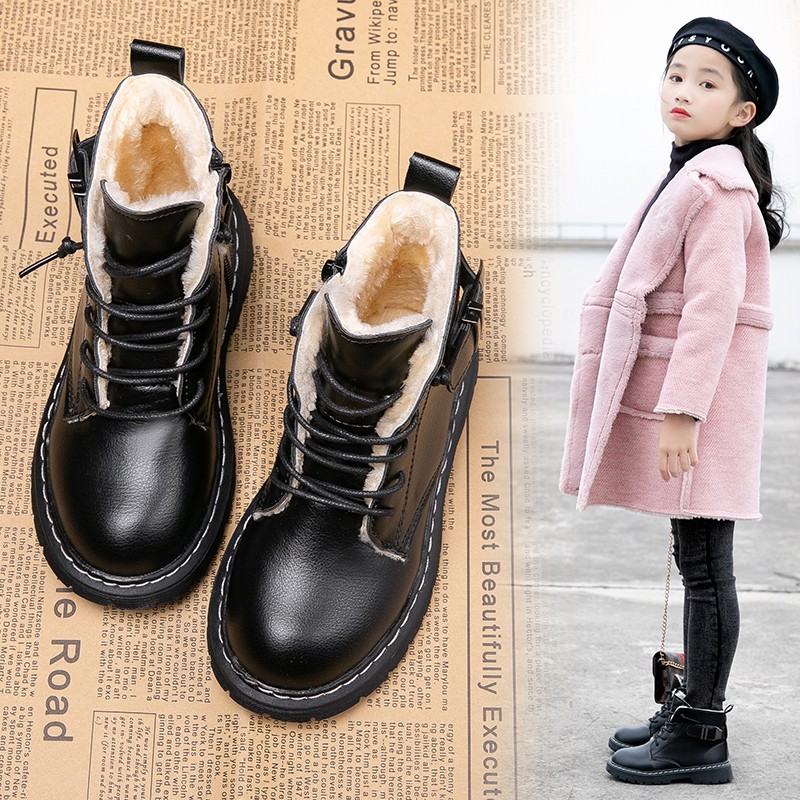 【布莱恩】777儿童雪地靴2021秋冬新款加绒棉鞋棉靴，27-37码P38元，颜色_黑色
