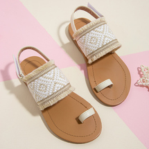 2022夏季新款女童鞋平底凉鞋时尚简约大方高档韩版公主女童鞋