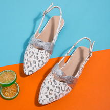 2022韩版平底尖头女童鞋公主简约大气包头凉鞋