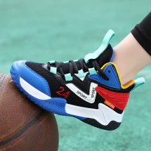 儿童篮球鞋学生篮球鞋网面中帮篮球鞋跨境外贸童鞋