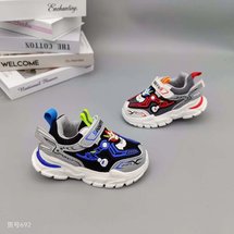 富樂熊秋季新品雙網(wǎng)小童超輕底海玻璃防臭鞋墊內套線休閑運動鞋
