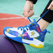 守成2038冬季新款皮面儿童篮球鞋31-40 厂家直销