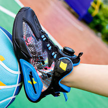 守成2902儿童旋转扣运动鞋篮球鞋男童跑步球鞋