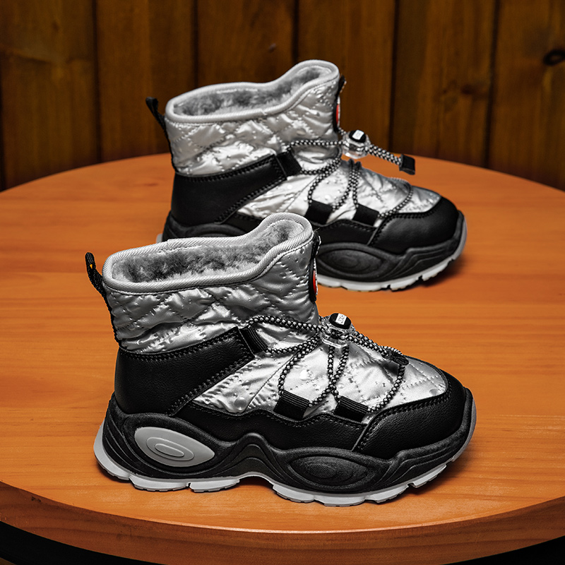 【誉诚童鞋- ZC213-注塑】高帮休闲加绒保暖童鞋-53元