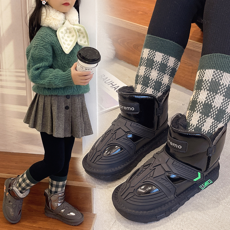 黑色亚光色枪色靴子童靴