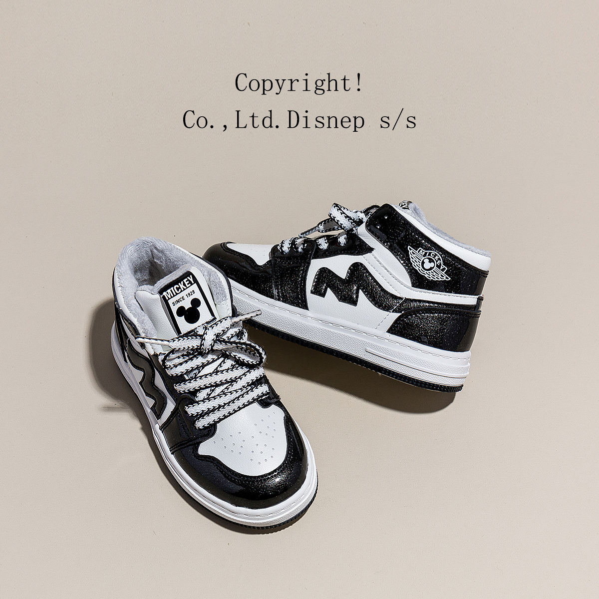 高帮小白鞋童鞋冬季加绒保暖运动休闲板鞋潮流百搭东北大学生棉鞋