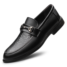 ZXQ0909商务休闲皮鞋，批110元，37-45,黑色