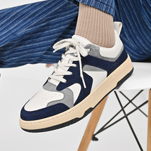 兴凯达新款真皮潮流时尚休闲板鞋徳训鞋