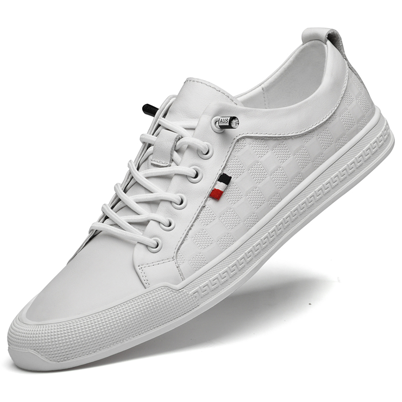 XS0081二层皮时尚板鞋38-44批95，黑色，白色