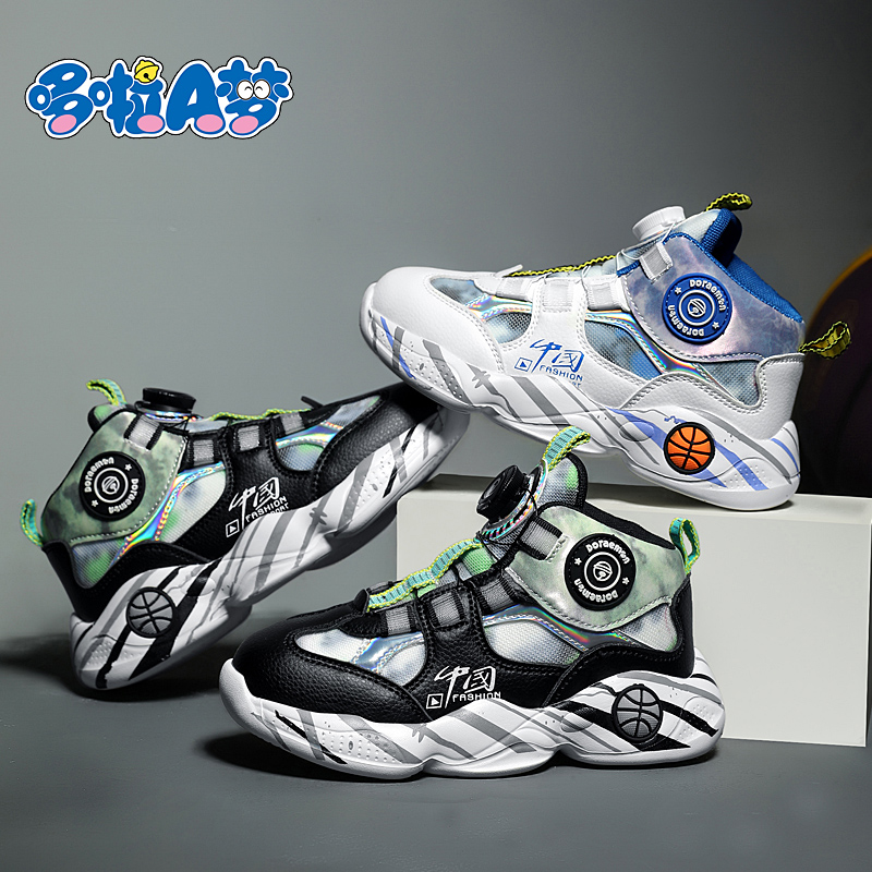 哆啦A梦春夏季新款606网布透气篮球运动鞋