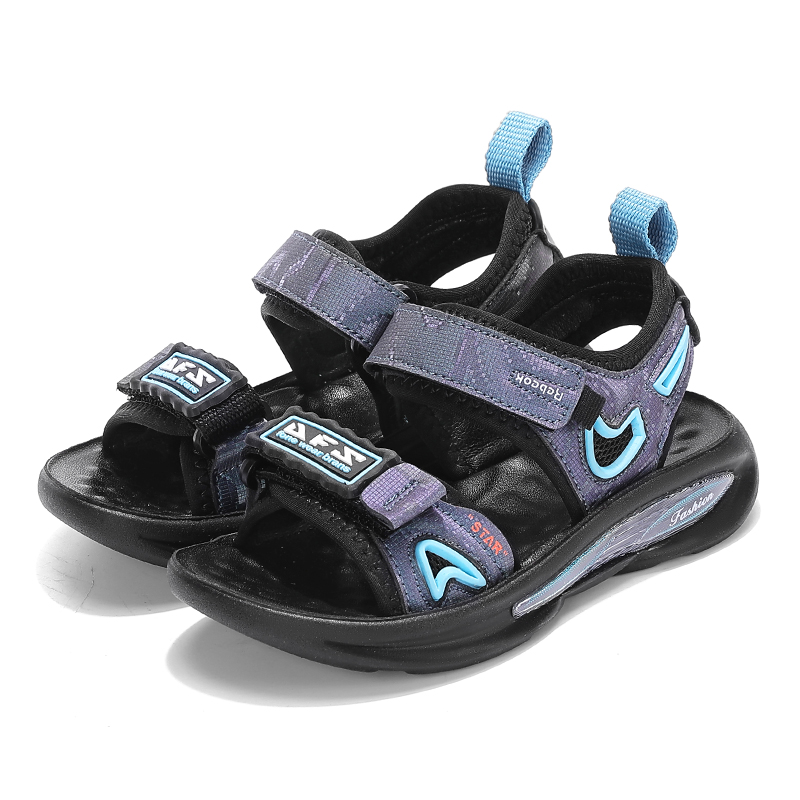 可代发2023夏季新款男童凉鞋儿童凉鞋中童防滑耐磨软底沙滩鞋
