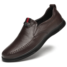 CQF2028休闲皮鞋套脚懒人鞋，批120元，38-45，黑