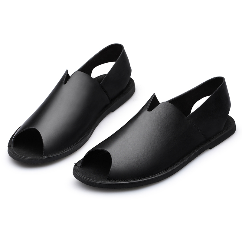 XGZ22007超纤贴皮凉鞋38-47批75,黑色