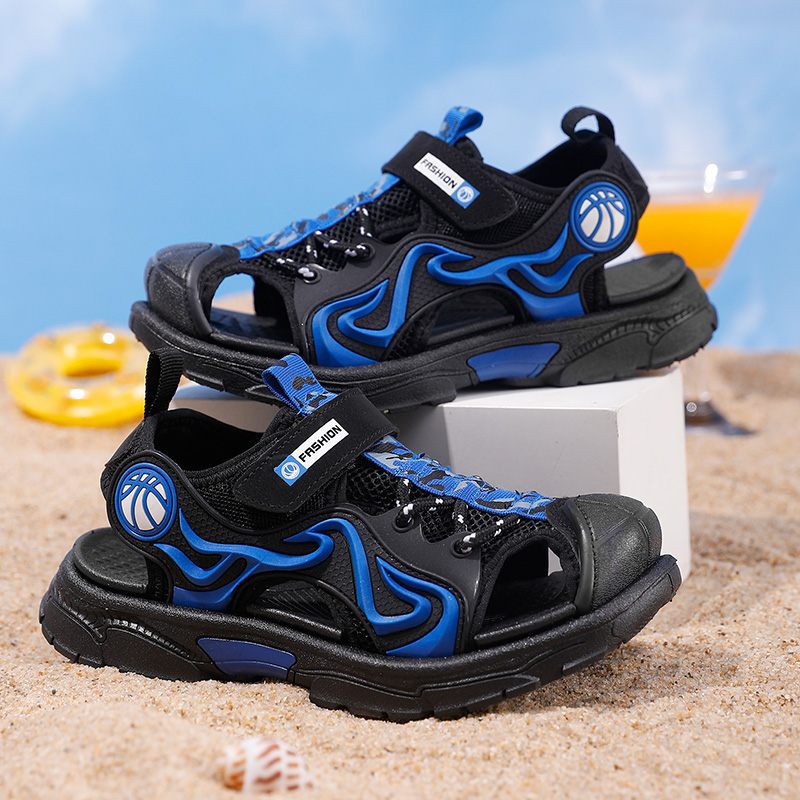 男童鞋凉鞋包头2023新款夏季儿童沙滩网鞋中大童男孩凉拖
