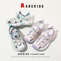 2023新款ABCkids男童旋钮包头凉鞋软底防滑透气沙滩鞋