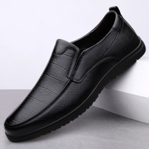 SGM6238头层时尚休闲皮鞋37-46黑色，批发110